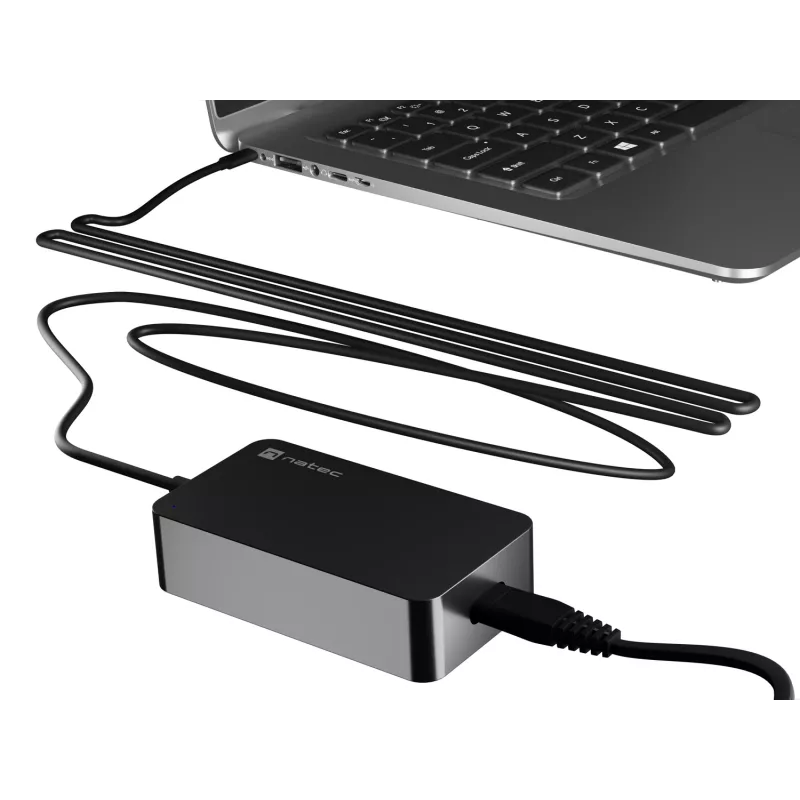 NATEC Grayling USB-C 45W virtalähde yleismalli musta