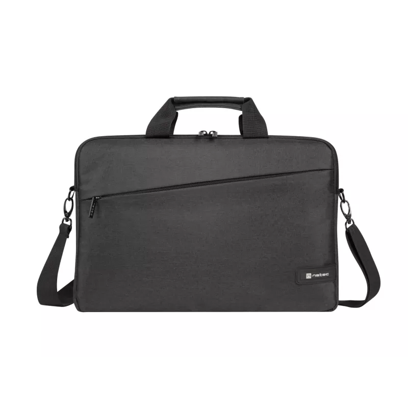 Salkku NATEC Beira 39,6 cm (15,6 inch) — polyesteri, 1 pääosasto, olkahihna, musta
