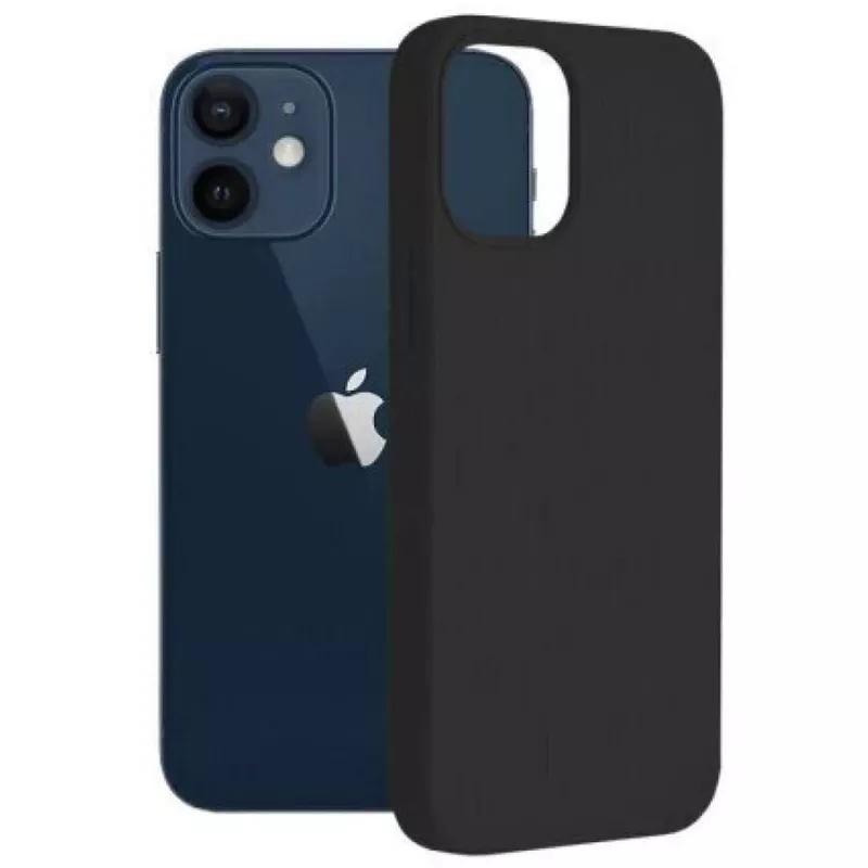Mattasilikoni-kotelo 3mk iPhone 13 musta