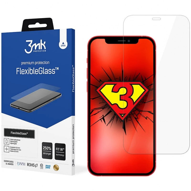 3MK FlexibleGlass näytönsuojakalvo iPhone 12/12 Pro