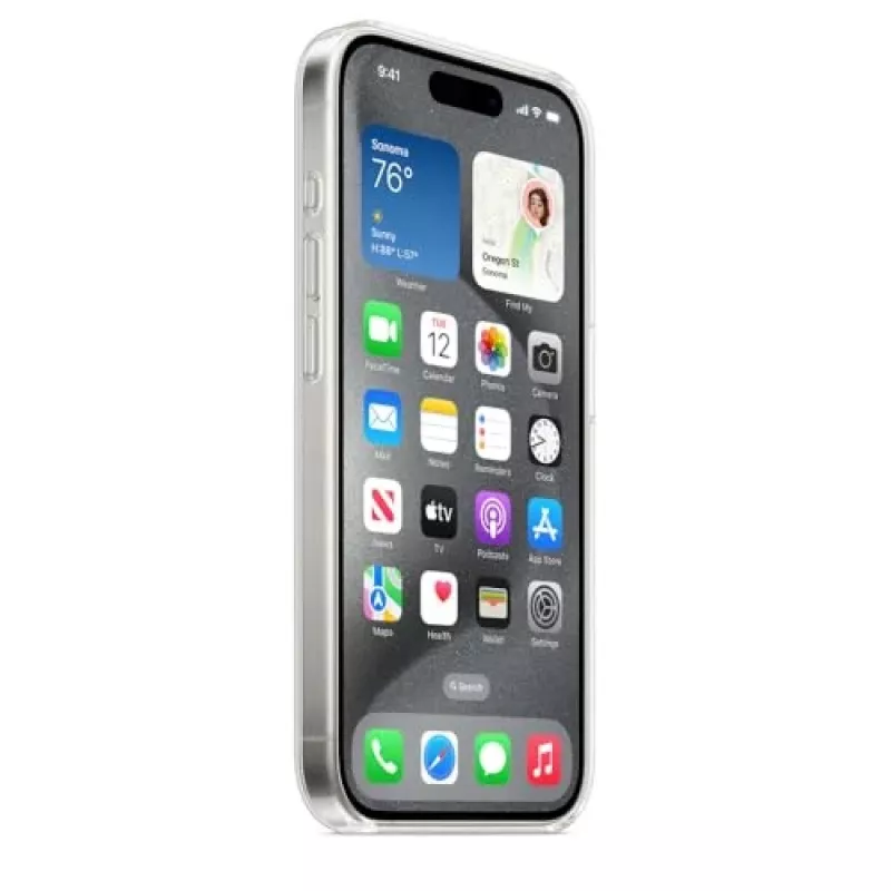 Apple iPhone 15 Pro -kotelo MagSafe-yhteensopiva – läpinäkyvä