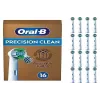 Oral B Precision Clean harjaspäät 16 kpl:n pakkaus valkoinen