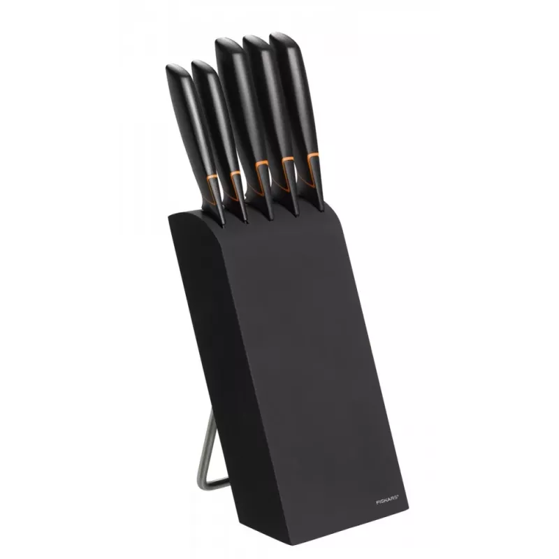 Fiskars 978791 - ruostumaton teräs - musta - musta oranssi