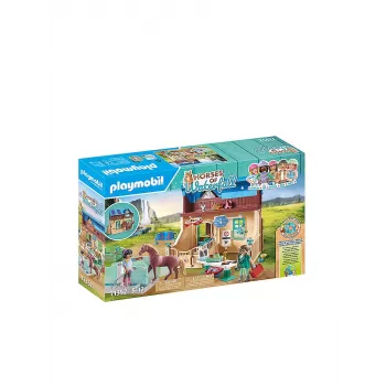 Playmobil Horses of Waterfall - Ratsastusterapia & eläinlääkäriasema - roolileikki & mielikuvitusleikki 5-10-vuotiaille lapsille - Fat Brain Toys