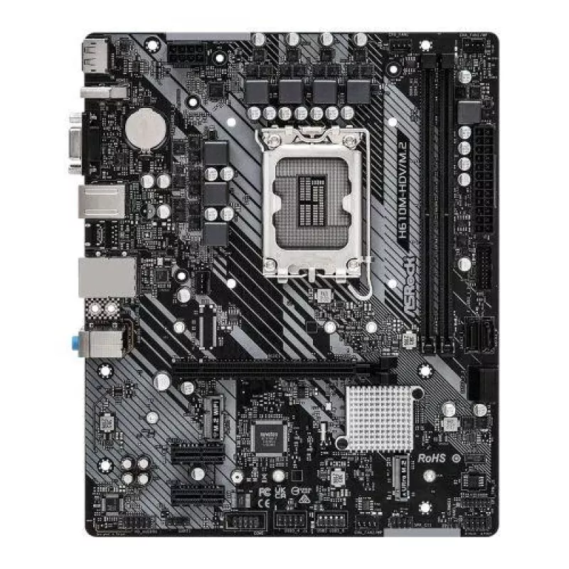 ASRock H610M-HDV/M.2 R2.0 LGA1700 DDR4 Micro-ATX-emolevy