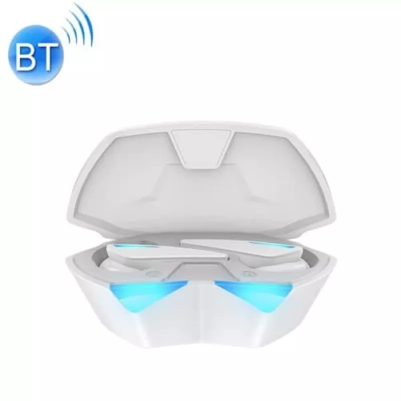 Nappikuulokkeet Awei T23 langaton Bluetooth 5.3 USB vedenkestävä valkoinen