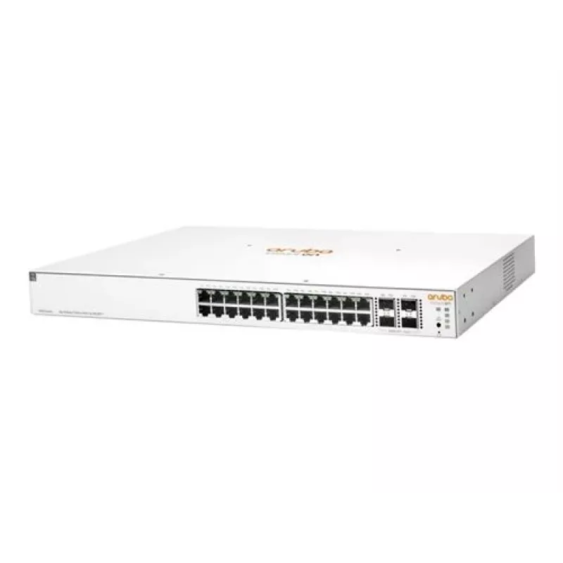 HPE Aruba Networking Instant On 1930 24G Class4 PoE 4SFP/SFP+ 195W hallittava kytkin, 24x Gigabit PoE, räkkiasennettava