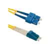 Qoltec - patch-kaapeli - Singlemode SC/UPC (M) - Singlemode LC/UPC (M) - 1 m - kuitu - duplex - 9/125 mikrometriä - G.652D