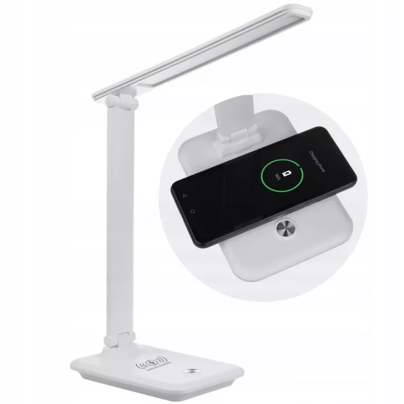 LED-työpöytävalaisin MACLEAN MCE616W 9W sisäänrakennetulla Qi-langattomalla laturilla