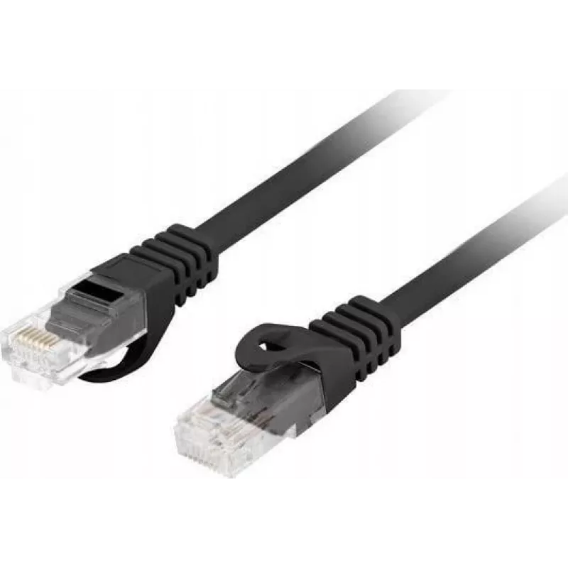 Lanberg PCU6-10CU-0025-BK Cat.6 U/UTP LSZH patch-kaapeli, 0,25 m, musta