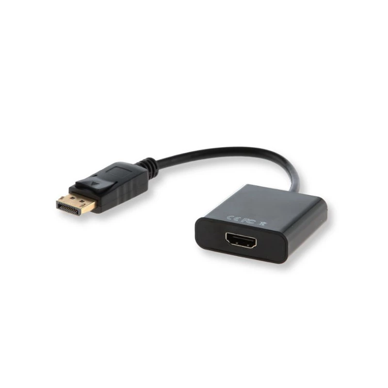 Savio CL-55 videokaapelisovitin 0,2 m DisplayPort HDMI Type A (Standard) musta