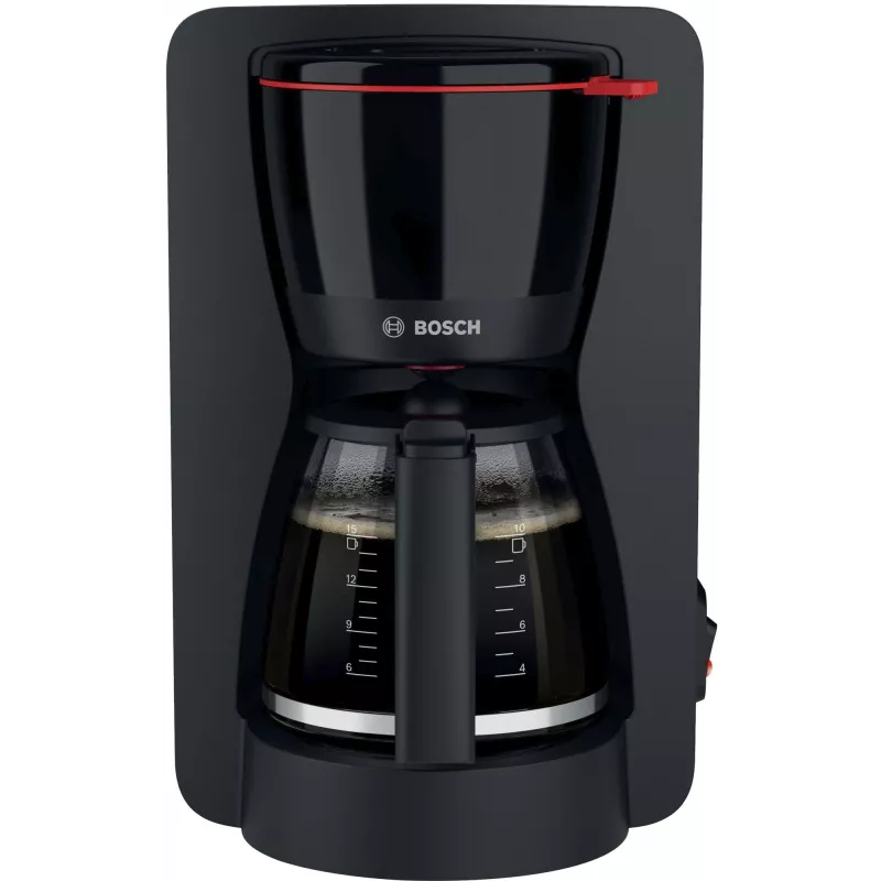 Suodatinkahvinkeitin Bosch TKA2M113, 1,25 l vesisäiliö, 15 kupillista, musta