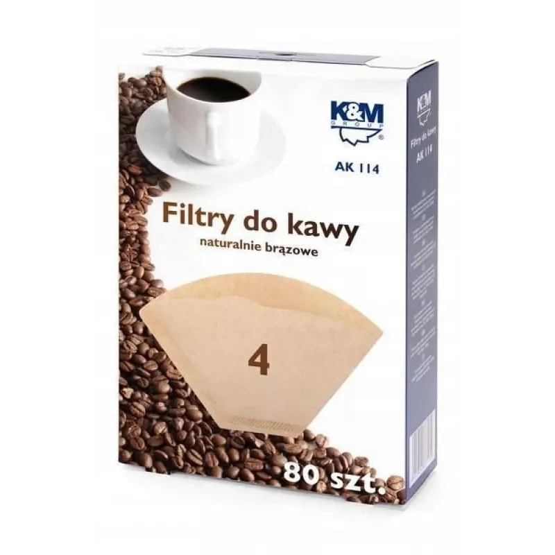 Kahvinkeittimen suodatinpaperit K&m koko 4 80 kpl