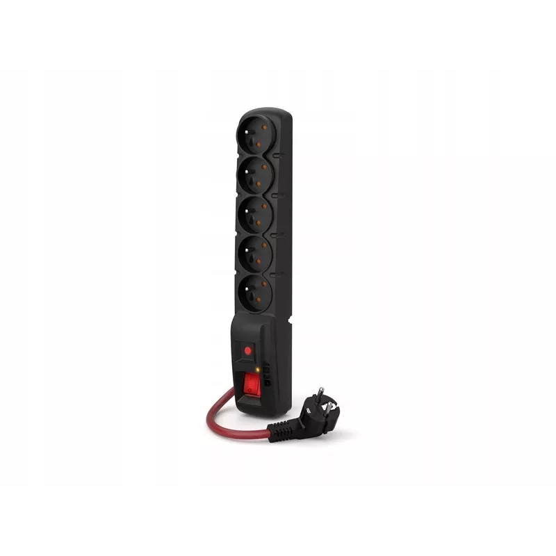 ACAR F5 POWER jatkojohto musta 5 AC-pistorasiaa 230 V 5 m