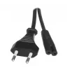 Savio CL-100 virtakaapeli musta 1,8 m IEC tyyppi E (3,4 mm, 3,1 mm) IEC C7