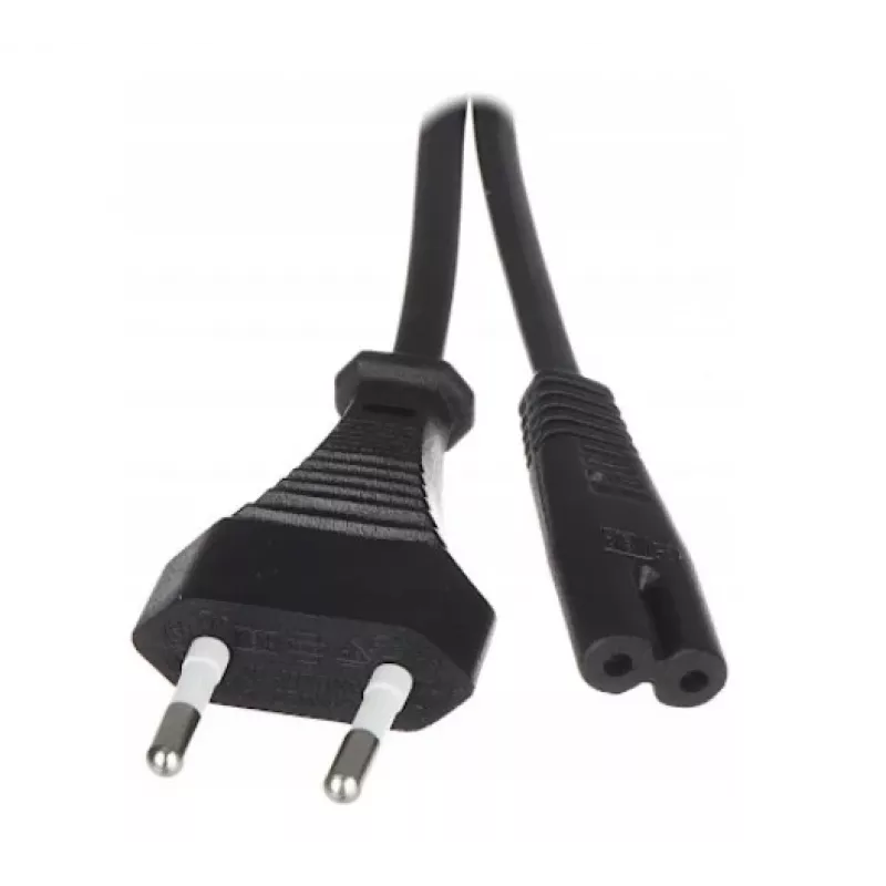 Savio CL-100 virtakaapeli musta 1,8 m IEC tyyppi E (3,4 mm, 3,1 mm) IEC C7