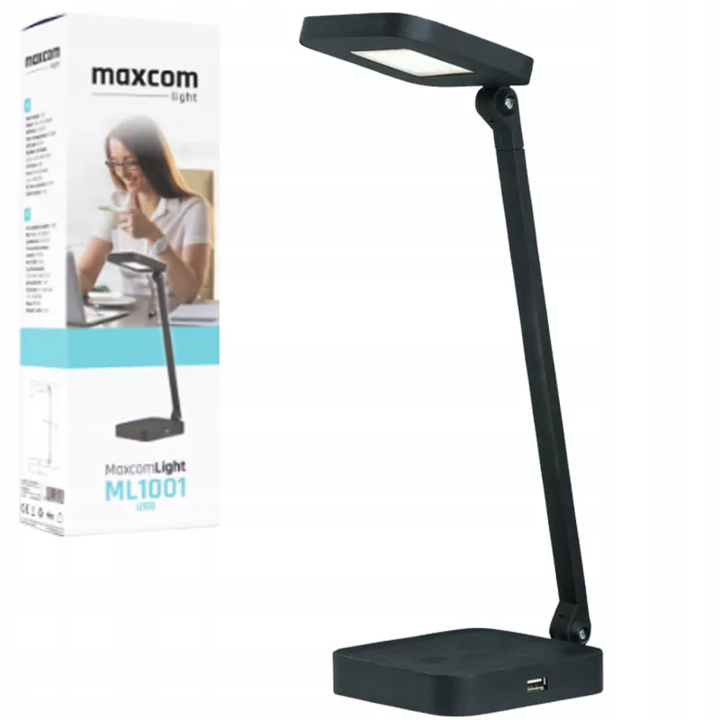 USB-pöytävalaisin MaxCom ML1001 SMD LED -moduuli musta