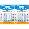 Uudelleenladattava AAA-NiMH-akkupaketti everActive EVHRL03-1050 1,2 V — 4 kpl, 1050 mAh