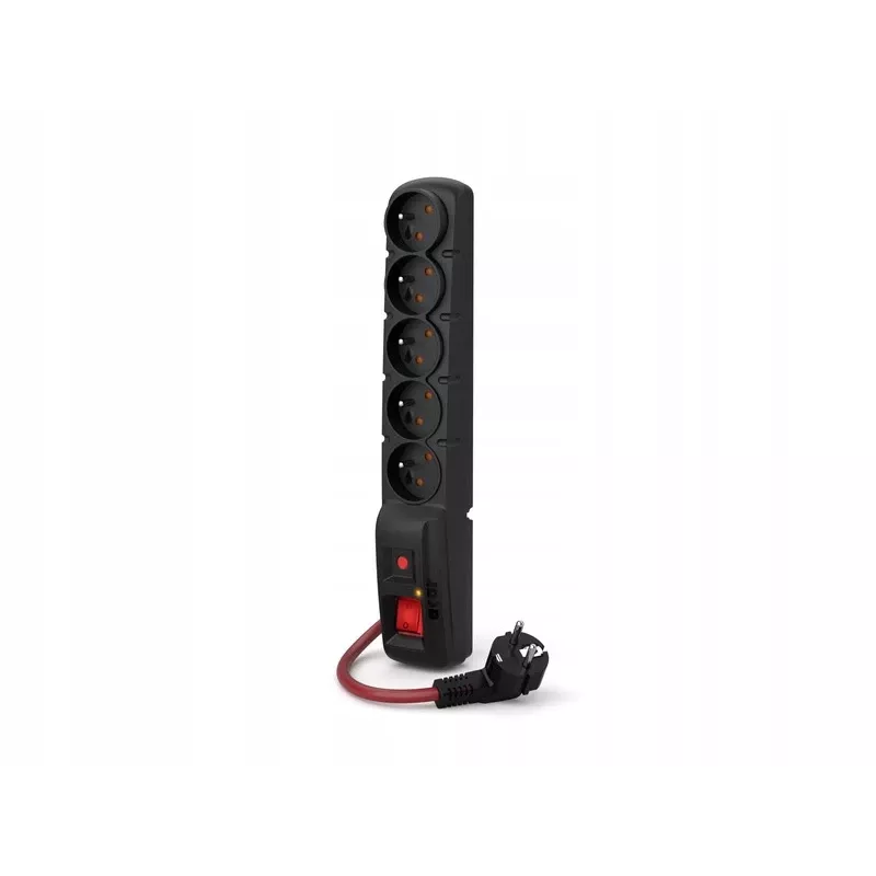 ACAR F5 POWER musta 5 AC-lähtöä 230 V 10 m