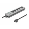 Ylijännitesuoja Qoltec 50272 harmaa 5 AC-pistorasiaa 230V 3m