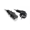 Virtakaapeli SAVIO CL-146 — 3 m, IEC C13 IEC tyyppi E -pistokkeeseen, musta