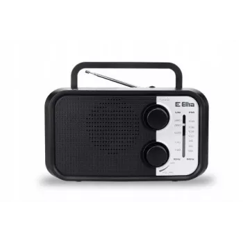 Kannettava radio Eltra DANA musta – FM/AM-vastaanotin, kompakti muotoilu