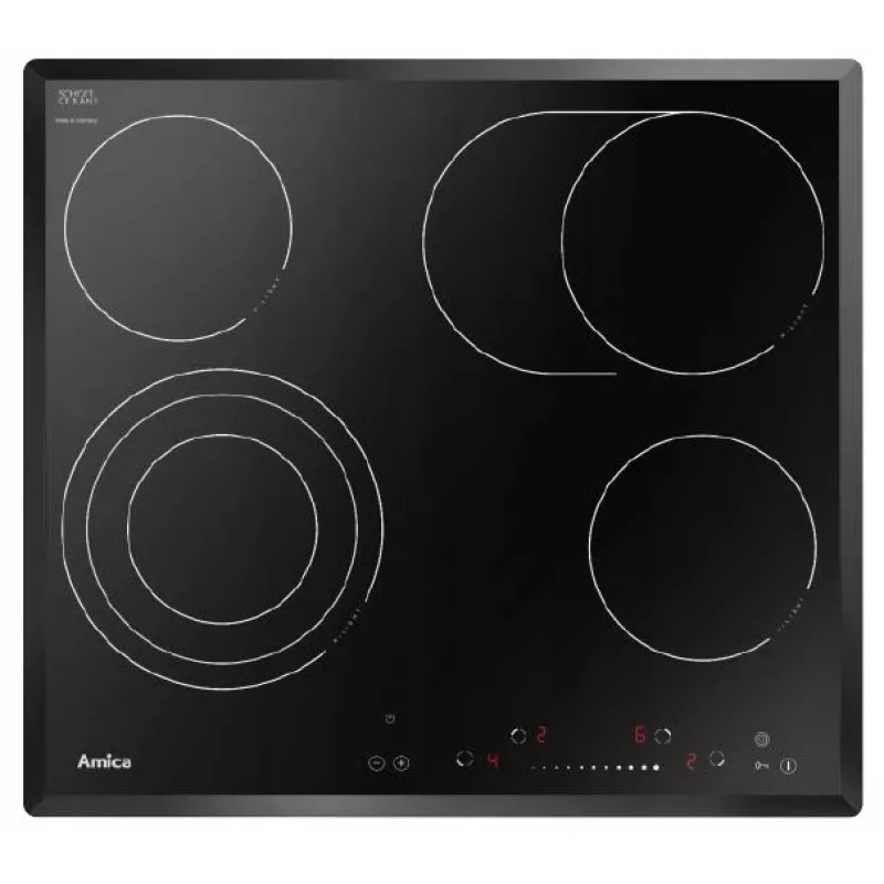 Keraaminen keittotaso Amica Pc 6411FTS lapsilukko ajastin