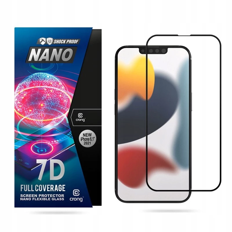 Hybridisuojalasi Crong 7D Nano Flexible Glass Apple