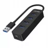 UNITEK uHUB Q4 USB 3.2 Gen 1 (3.1 Gen 1) Type-A 5000 Mbit/s musta