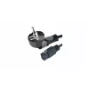 Virtajohto CEE 7/7 - IEC 320 C19 16A VDE 1,8M musta