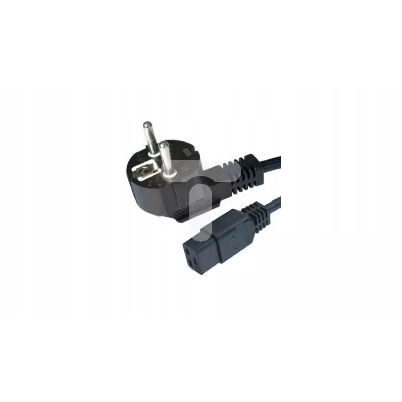 Virtajohto CEE 7/7 - IEC 320 C19 16A VDE 1,8M musta