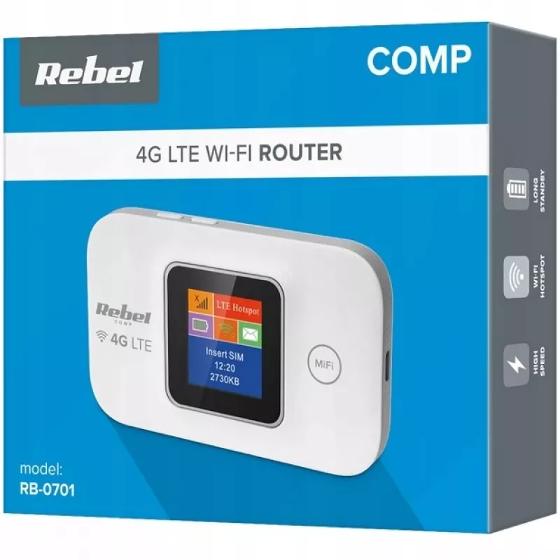 Rebel RB-0701 WLAN-reititin yksikaista (2,4 GHz) 3G 4G