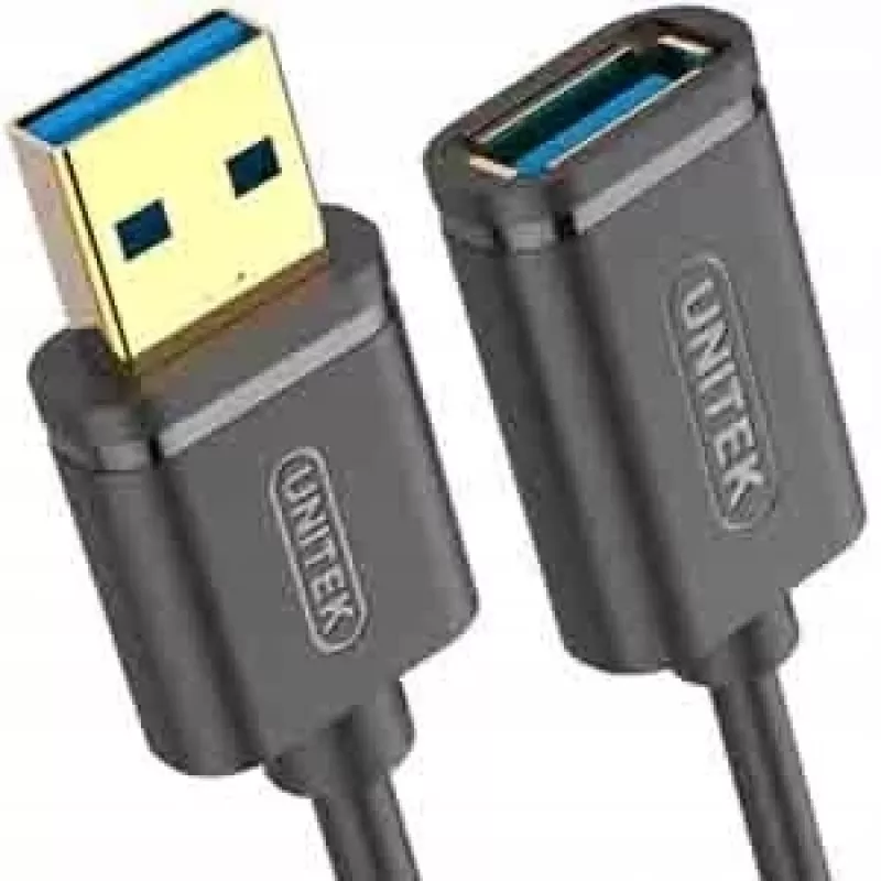 Unitek Y-C4030GBK USB 3.1 Gen 1 -jatkokaapeli, A-tyypin uros – naaras, 3 m, musta
