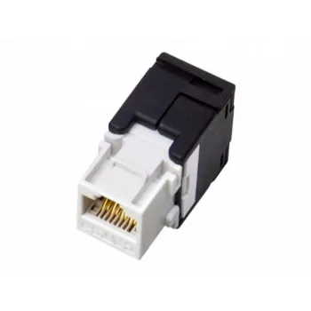 RJ45-johtoliitin Alantec MB001, naaras, musta/valkoinen