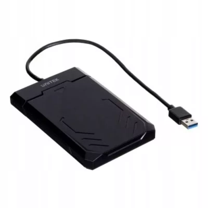 Unitek Y-3036 HDD/SSD-kotelo, 2,5″ SATA III 6G, USB 3.0, UASP, musta