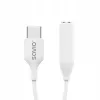 USB Type 3.1 C (M) – 3,5 mm Jack (F) audioadapteri valkoinen SAVIO AK-52