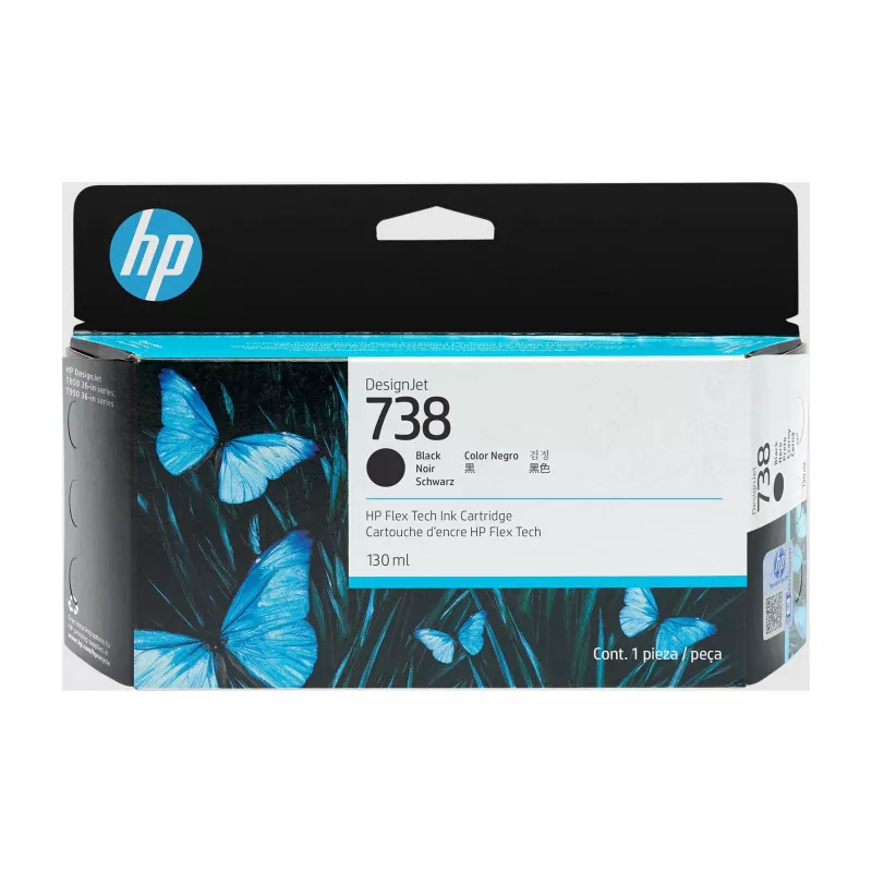 Mustepatruuna HP 498N4A 738 musta yhteensopiva HP-tulostimien kanssa, musta vaihtomuste