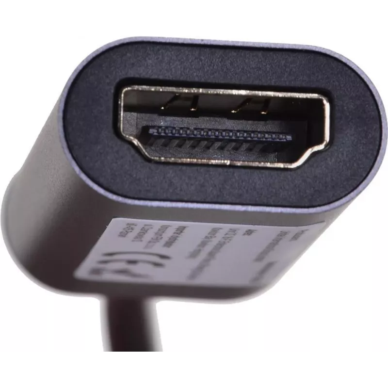 UNITEK V1420A videokaapelisovitin 0,15 m USB Type-C HDMI harmaa
