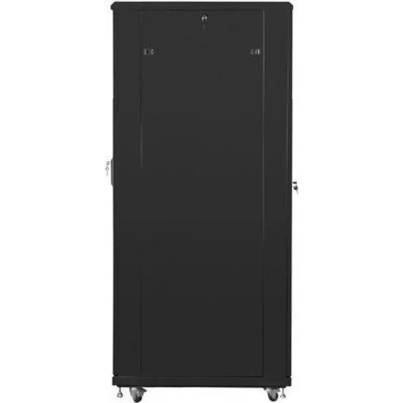 Lanberg FF01-8042-23B vapaasti seisova 19 tuuman palvelinkaappi 42U 800x1000 mm, reikäinen verkko-ovi, purkupakkaus (flat pack), musta