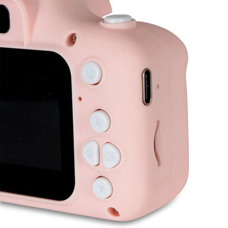 Lasten digitaalikamera DENVER KCA-1340RO — kompakti 85 g, pinkki