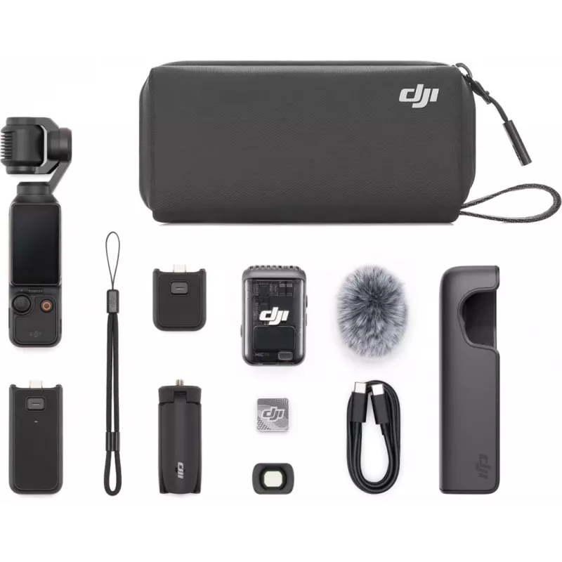 DJI Osmo Pocket 3 Creator Combo – 1 CMOS gimbal-kamera, 4K/120fps, 2 OLED kosketusnäyttö