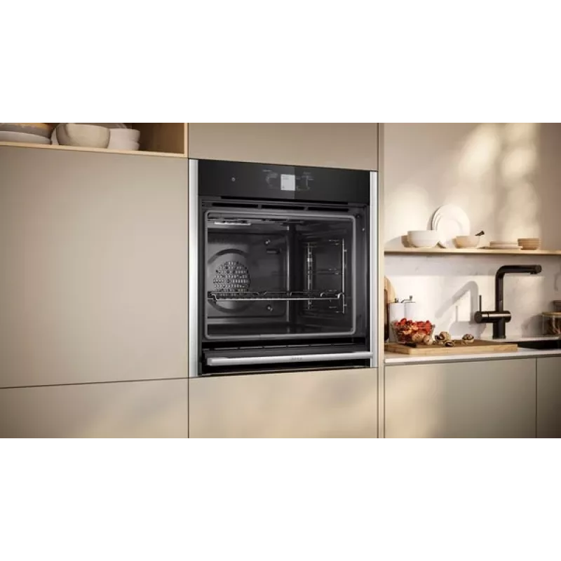 Neff B64CT73N0 uuni 71 L musta, ruostumaton teräs