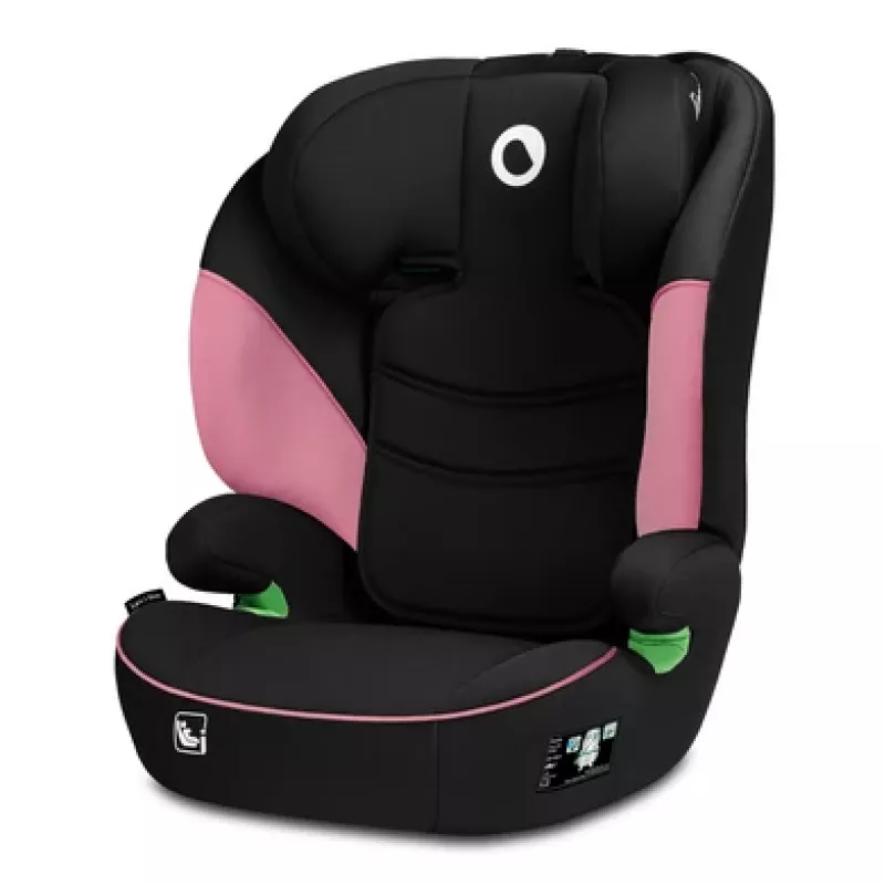 Turvaistuin Lionelo Lars I-Size – ryhmä 2/3 100–150 cm, 15–36 kg, pinkki