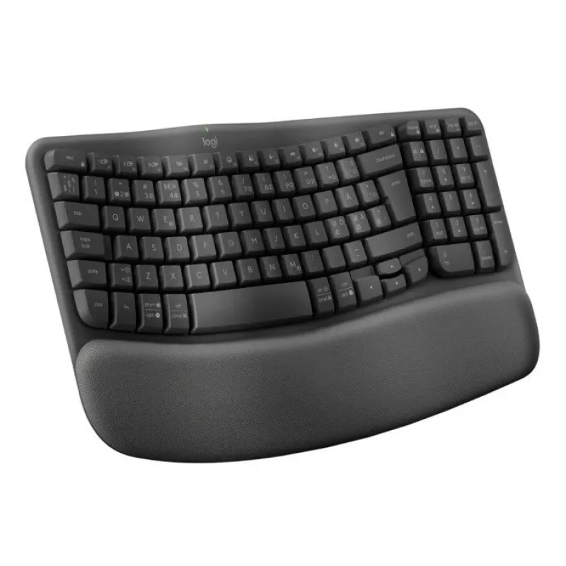 Logitech Wave Keys Office RF langaton + Bluetooth QWERTY tanska suomi norja ruotsi grafiitti