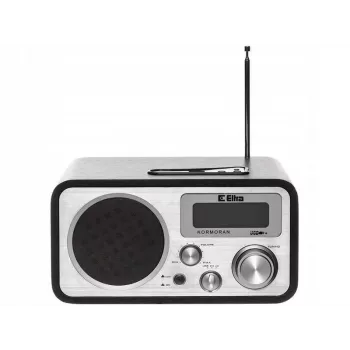 Kannettava radio ELTRA Kormoran analoginen FM LW LCD musta hopea