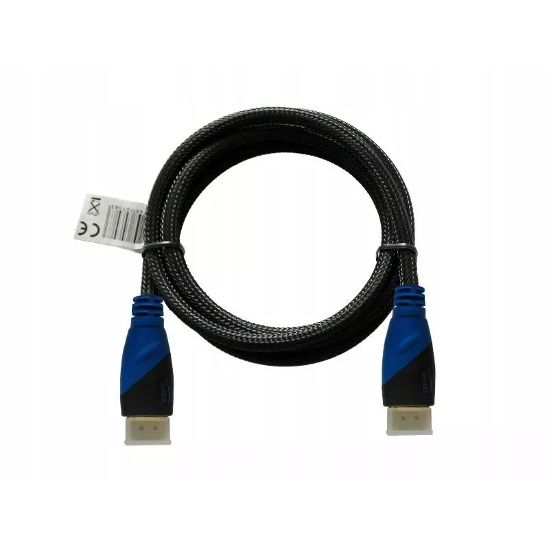 HDMI-kaapeli SAVIO CL-48 2 m, HDMI 1.4, 4K (4096x2160), ARC, Ethernet, kullatut kontaktit