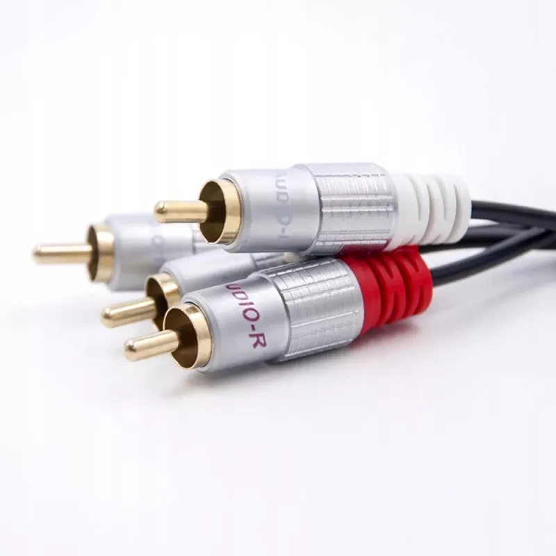 Audiokaapeli Qoltec 52337 2 m 2 x RCA musta