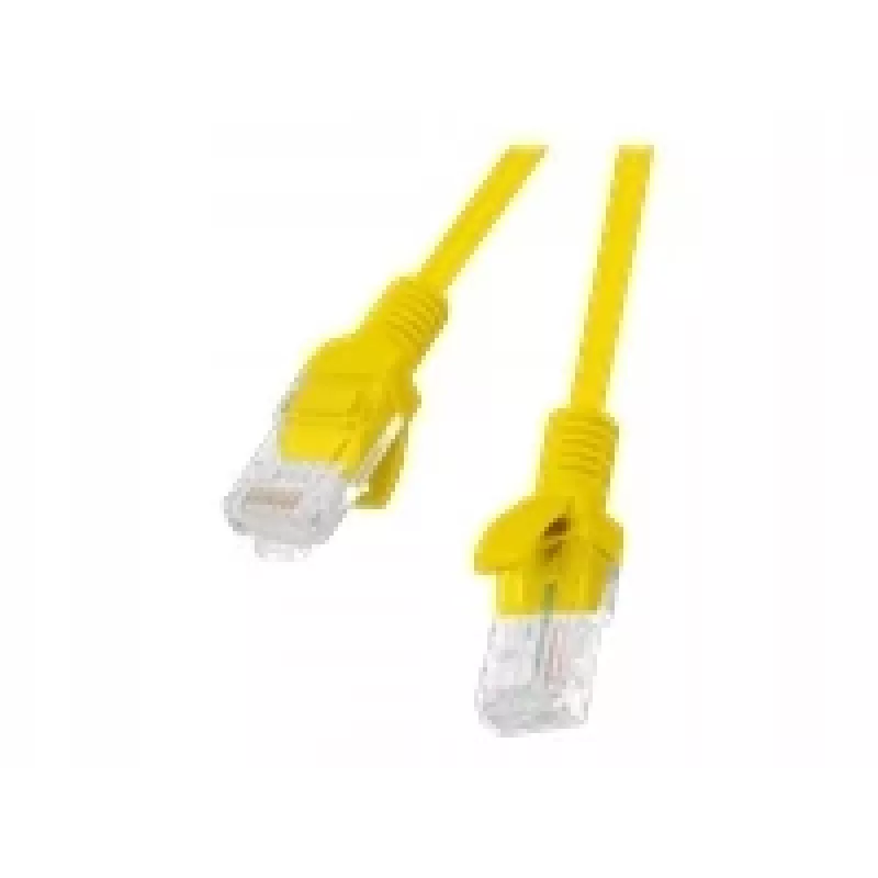 Lanberg PCU5-20CC-0025-Y Cat.5e UTP -kytkentäkaapeli, 0,25 m, keltainen, 10 kpl:n pakkaus