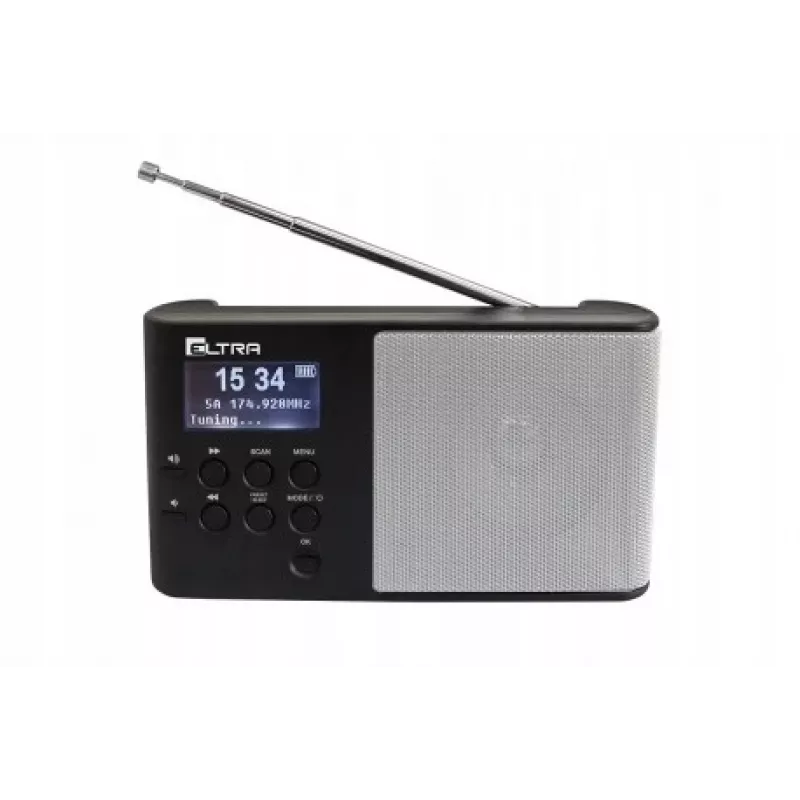Pöytä-DAB+ radio Eltra malli hopea