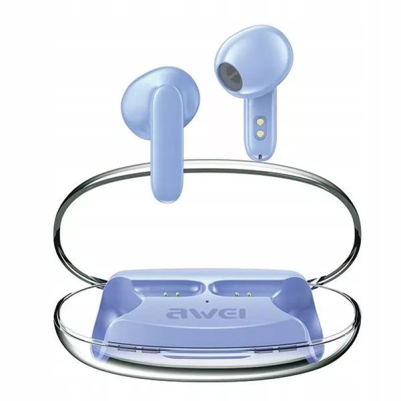 Kuulokkeet Awei T85 Bluetooth 5.3 ENC TWS sininen